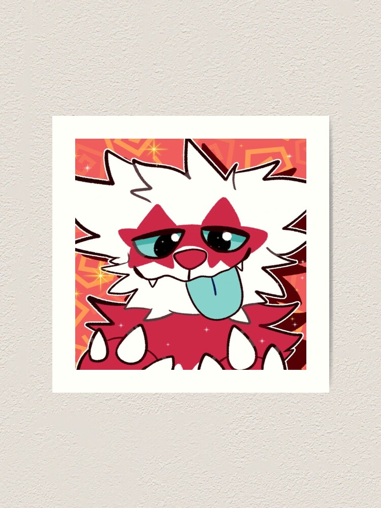 Galarian Shiny Zigzagoon Art Print By Codethemutt Redbubble