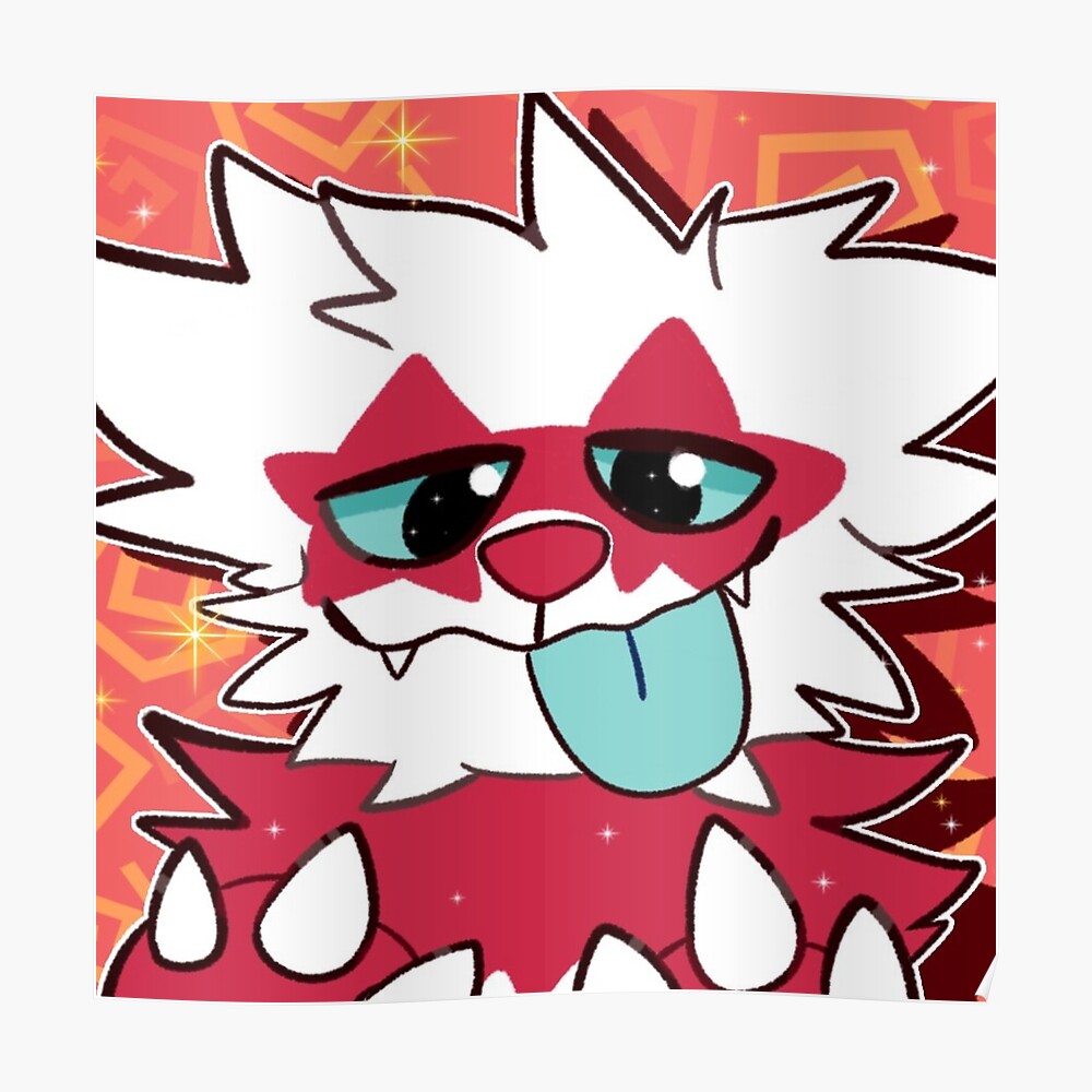 Galarian Shiny Zigzagoon Sticker By Codethemutt Redbubble