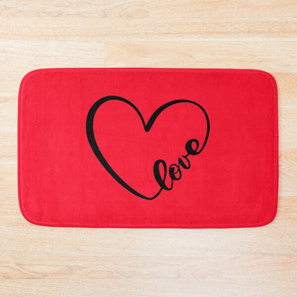 Item preview, Heart Shaped Love Text Art Love Cursive Heart Design Black Text designed and sold by mashmosh.