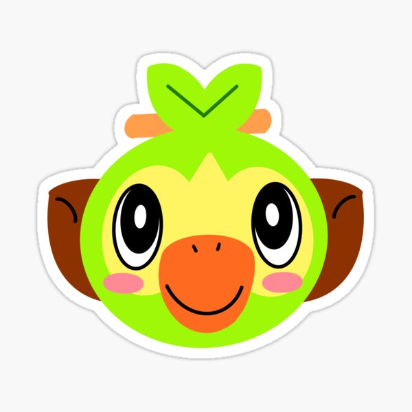 Blushing Grookey Sticker By Hunnyginger Redbubble