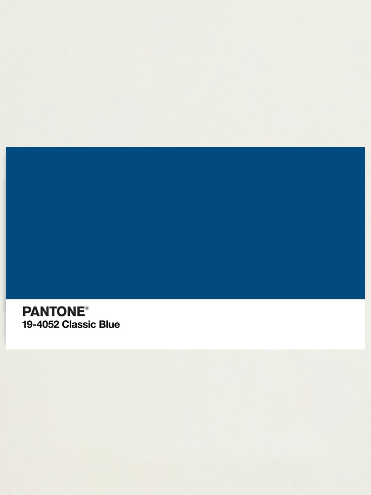 Pantone Klassisches Blau V2 Fotodruck Von Qpeazy Redbubble