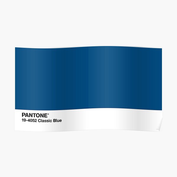 pantone 2020 - classic blue v2 Poster