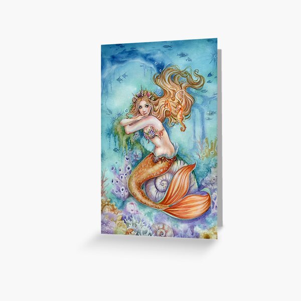Item preview,  Mermaid Fantasy Art Under the Sea designed and sold by Jannafairyart.