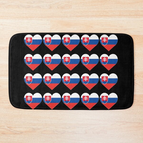 Item preview, Love My Slovakian Hearts Flag designed and sold by HelloFromAja.
