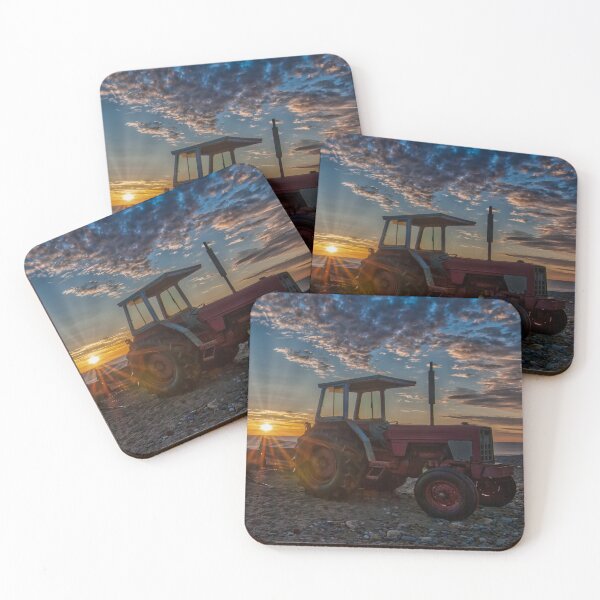 Item preview, Tractor on the Beach at Sunrise designed and sold by Steve H Clark.