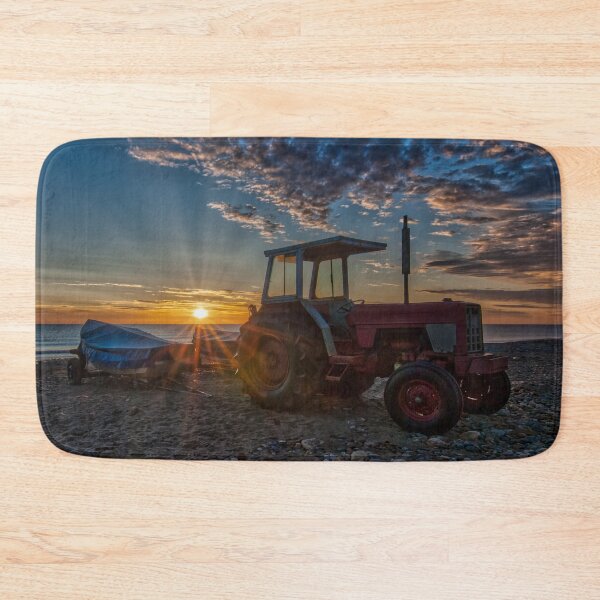 Item preview, Tractor on the Beach at Sunrise designed and sold by Steve H Clark.