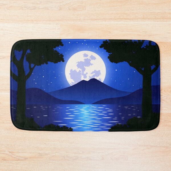 Item preview, Night Scene with Full Moon designed and sold by pugmom4.
