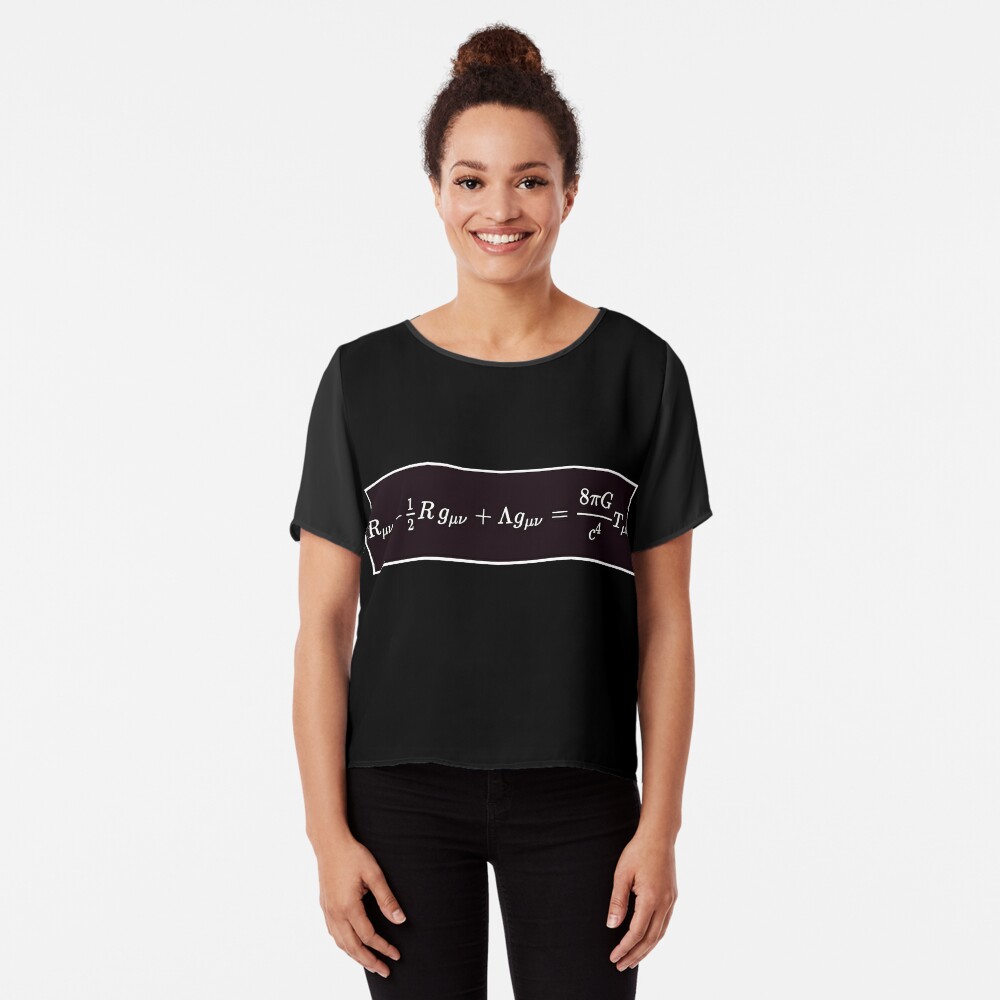 Einstein Field Equations, ssrco,chiffon_top,womens,black,front,square_three_quarter,x1000-bg,f8f8f8