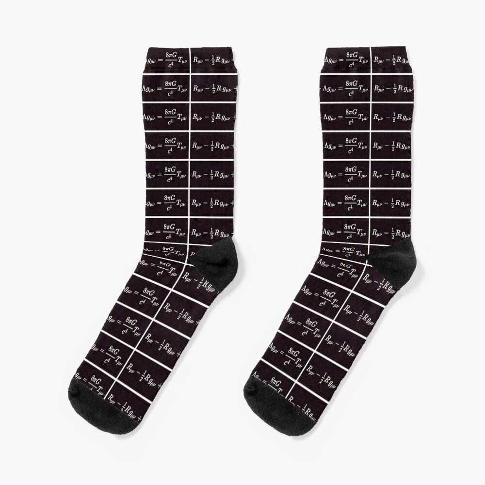 Einstein Field Equations, ur,socks_flatlay_medium,square,1000x1000-bg,f8f8f8