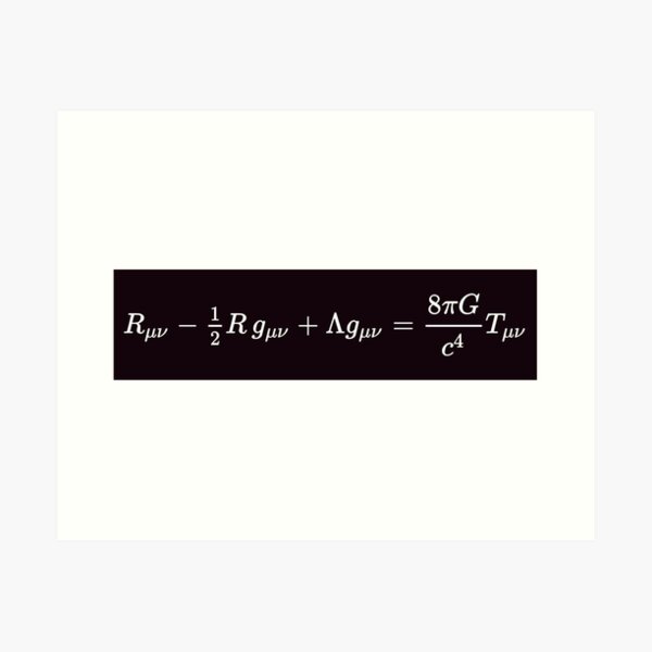 Einstein Field Equations  Art Print