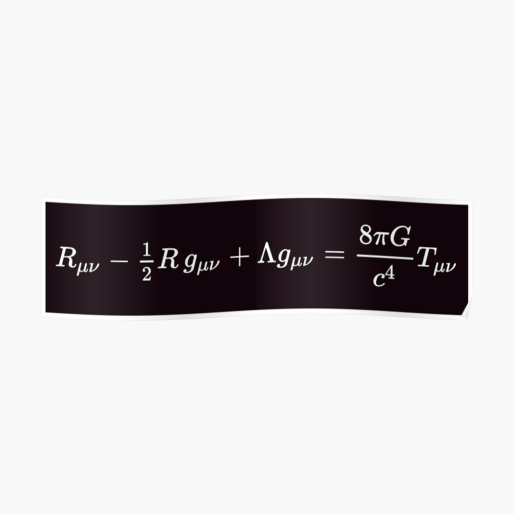 Einstein Field Equations, poster,840x830,f8f8f8-pad,1000x1000,f8f8f8