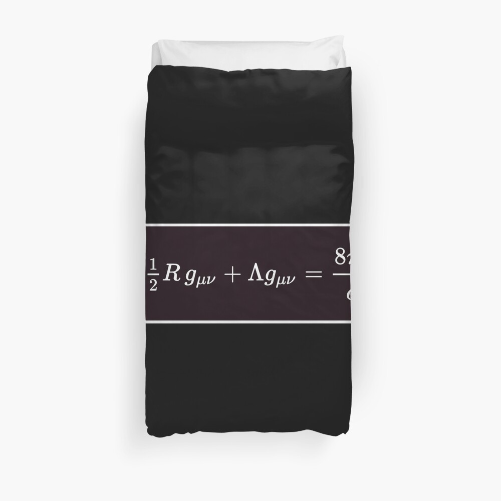 Einstein Field Equations, dc,1000x1000,twin,bed