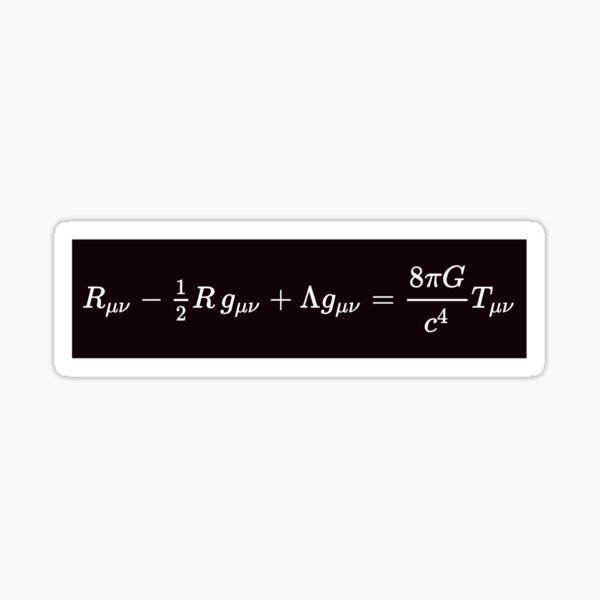 Einstein Field Equations  Sticker