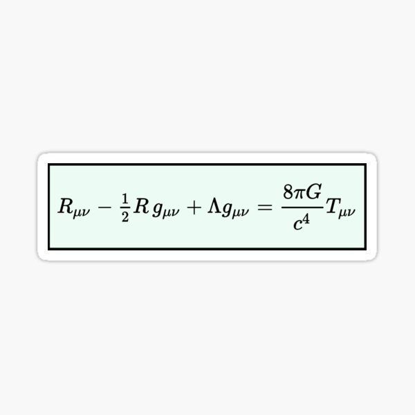 Einstein Field Equations  Sticker