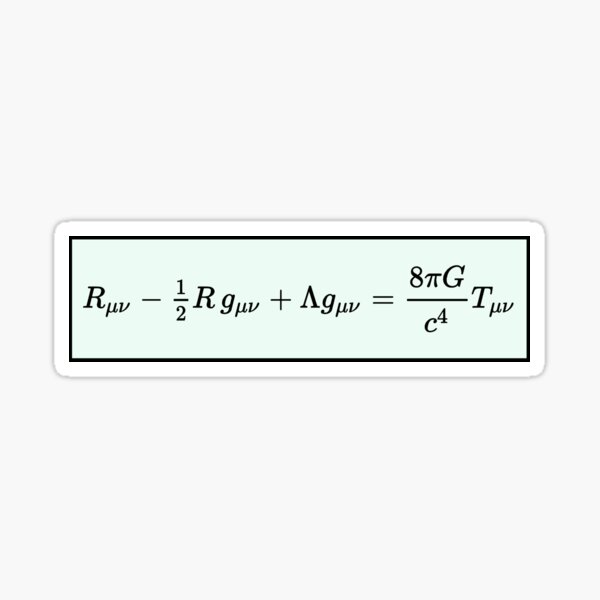 Einstein Field Equations Sticker