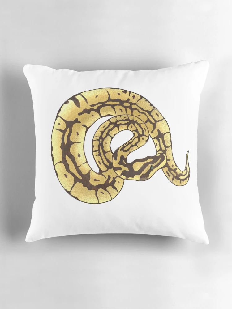 Thumbnail 3 of 4, Pillow, Ball Python designed and sold by InkKat.