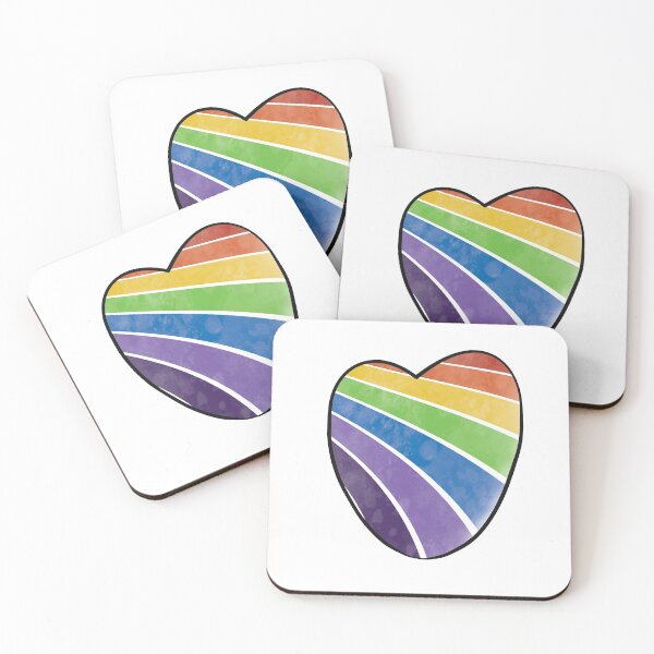 Item preview, Rainbow Pride Love Heart designed and sold by SadSacDesigns.