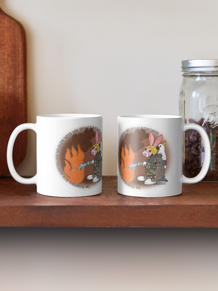 Alternate view of Mr Bigglesworth - Helping the Australian Wildlife in the Bushfires Mug