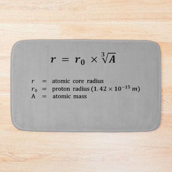 Item preview, Formula, atomic core radius designed and sold by RosArt100.