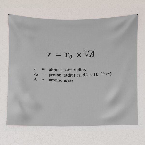 Item preview, Formula, atomic core radius designed and sold by RosArt100.