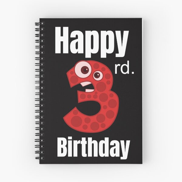 Item preview, Happy 3rd Birthday, Happy third Birthday for boys or girls  designed and sold by marosharaf.