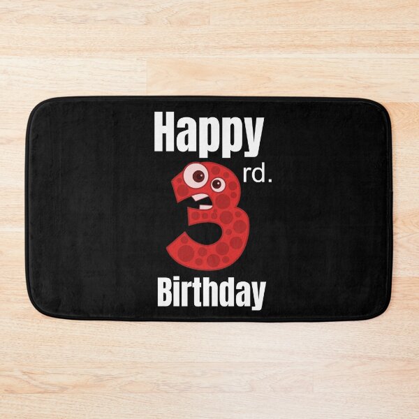 Item preview, Happy 3rd Birthday, Happy third Birthday for boys or girls  designed and sold by marosharaf.