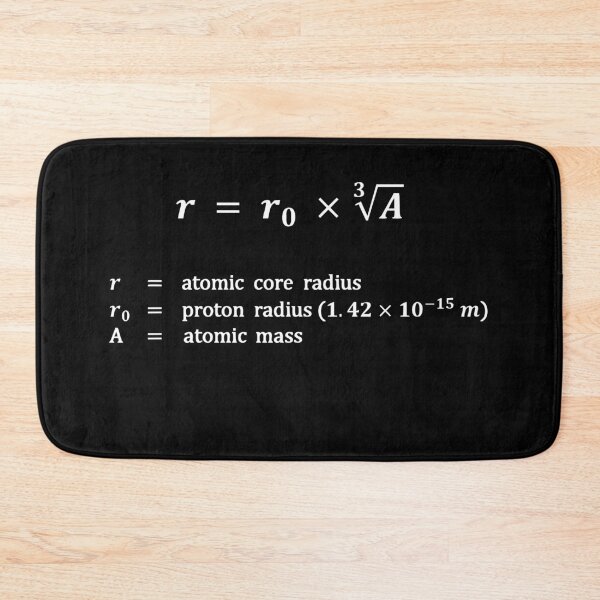 Item preview, Formula, atomic core radius, white designed and sold by RosArt100.