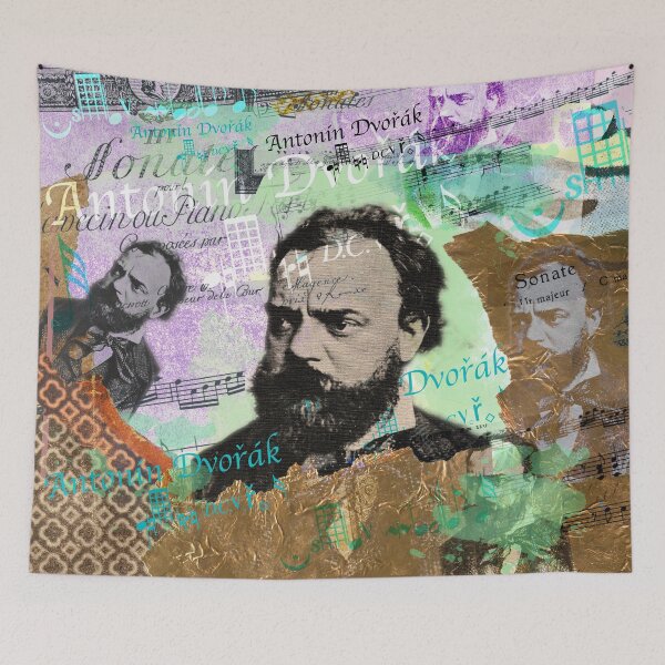 Item preview,  with which the Czech composer Anton Dvořák made his breakthrough. The musician had a lifelong friendship with Johannes Brahms. In his work, Dvořák combines influences from classical and romantic with elements of folk music. Symphonies designed and sold by Mauswohn.