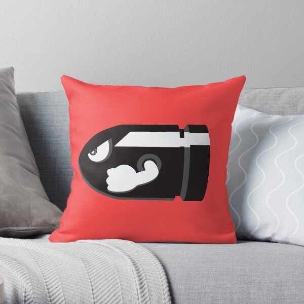 Bullet Bill Throw Pillow
