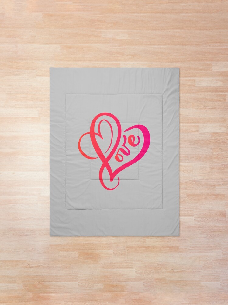 Calligraphy Hand Drawn Heart With Words Love Happy Valentine S Day