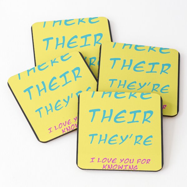 Item preview, There, Their, They're - Yellow Fun Grammar  designed and sold by madtoyman.
