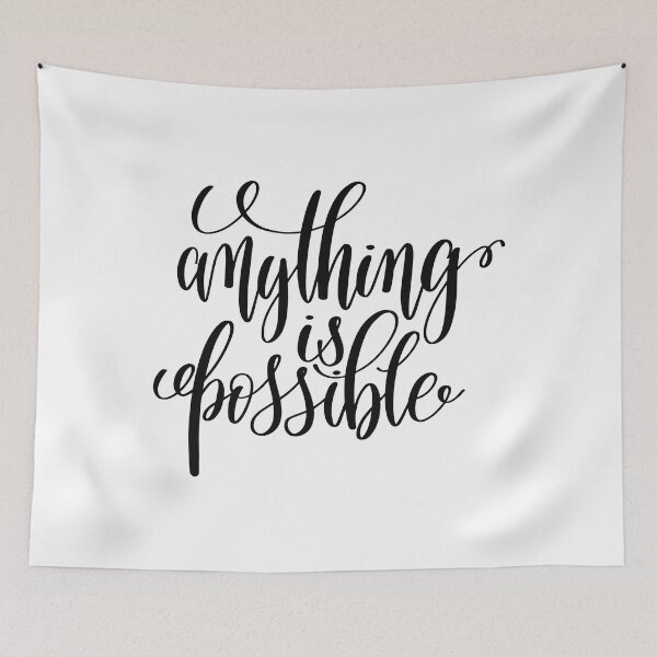 Item preview, Anything Is Possible Inspirational Quotes designed and sold by ProjectX23.