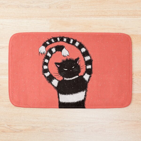 Item preview, Weird Evil Cat In Snowy Winter designed and sold by Boriana Giormova.