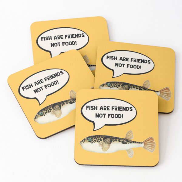 Item preview, Fish are friends, not food! designed and sold by reasonablemunki.