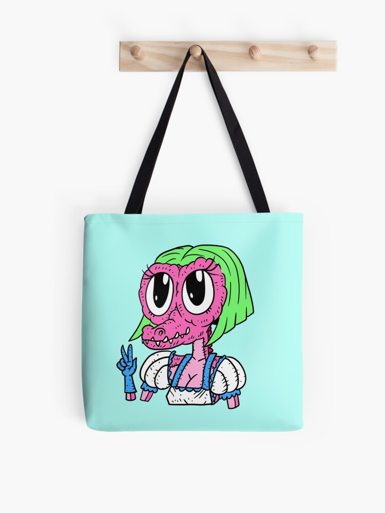 Bolsa de tela «crocogurl pelo verde cocodrilo princesa de anime. cocodrilo»  de jjartanddrawing | Redbubble