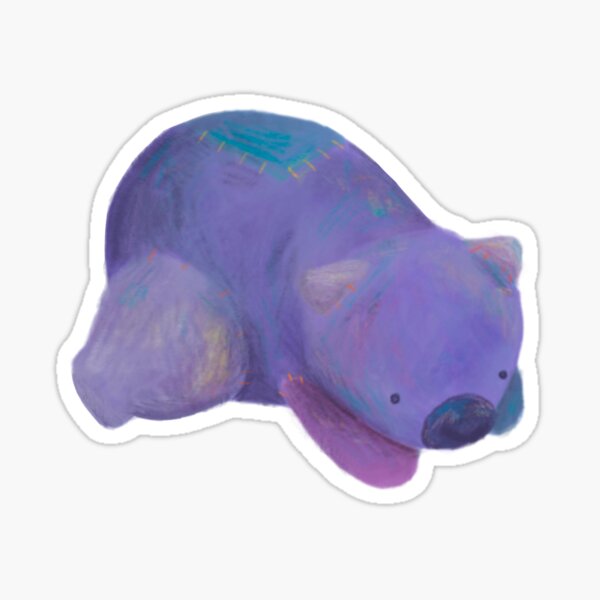 Vista previa del artículo con la obra «Wombat», diseñado y vendido por Chantelle Que.