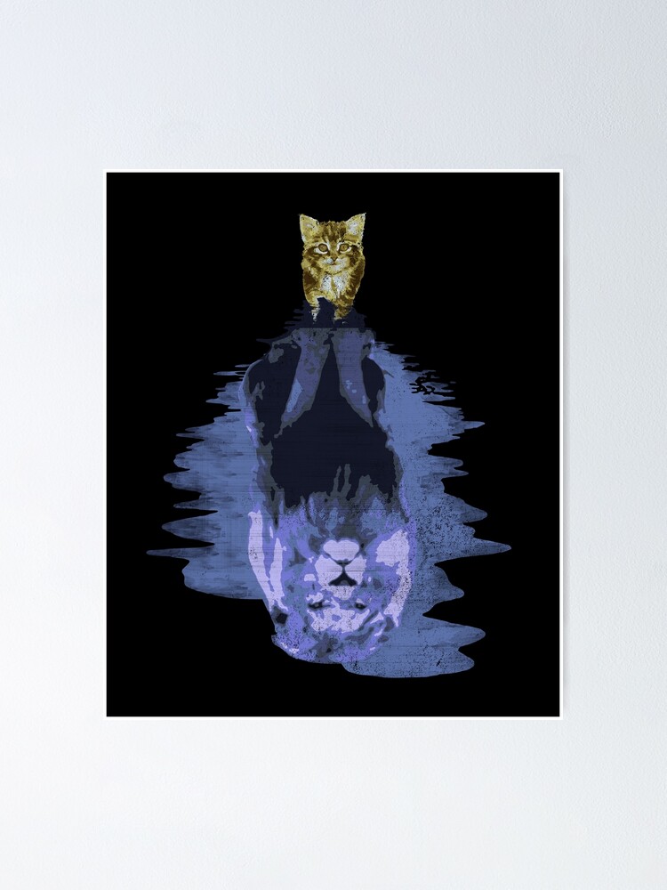 Believe In Yourself I Katze Zu Lowe Transformation Poster Von Chrisfeil Redbubble