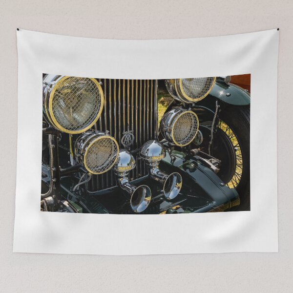Item preview, The front of a green 1940s Alvis roadster on display at a car show designed and sold by Graham Cornall.
