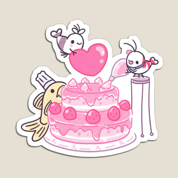 Item preview, Shy Shrimp - Birthday cake designed and sold by pikaole.