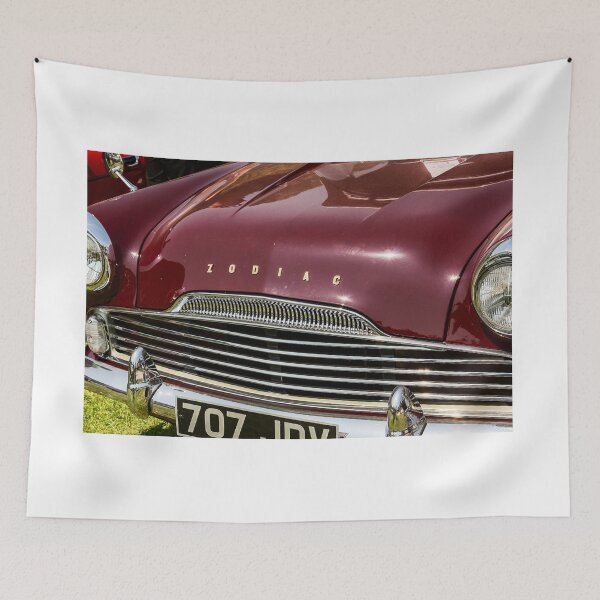 Item preview, The front of a maroon 1961 Ford Zodiac on display at a car show designed and sold by Graham Cornall.