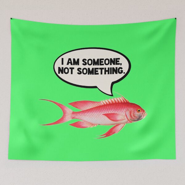 Item preview, Fish are friends, not food! designed and sold by reasonablemunki.