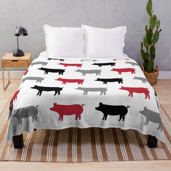 Item preview, Pigs - Piggie - red, grey, and black designed and sold by littlearrow.