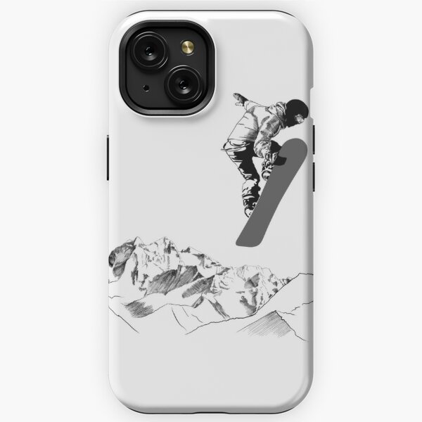  Funda para iPhone 11 Snowboarding Snowboarder Snowboarder Snowy  Mountain : Celulares y Accesorios