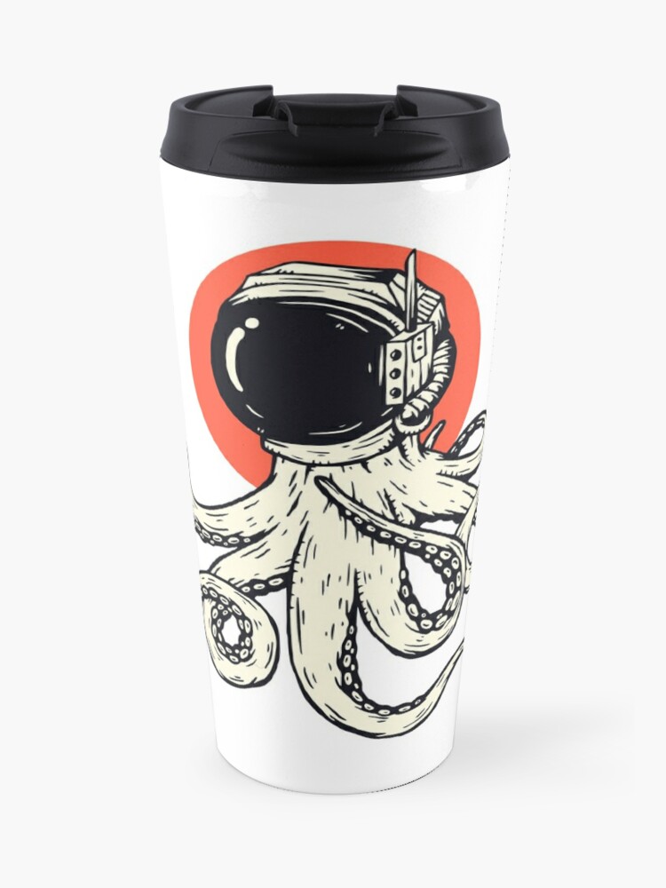 Squid In Space Travel Mug By Ctassatti Redbubble