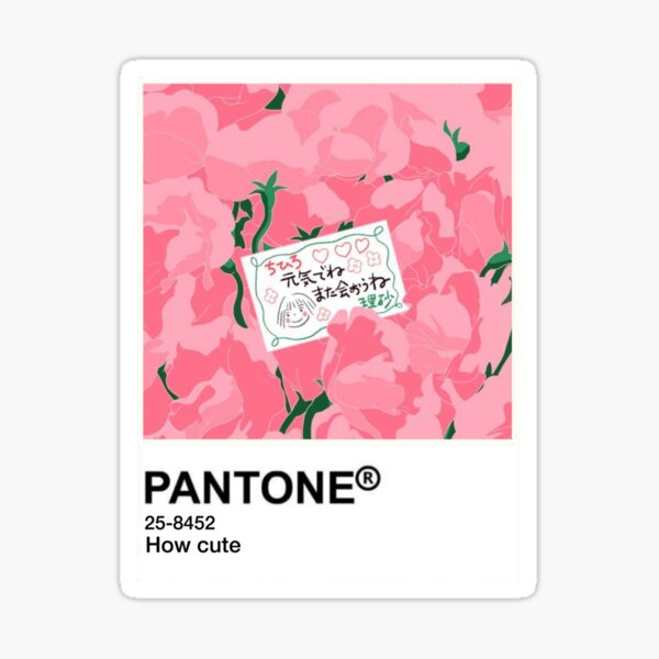 Pantone kawaii anime Sticker