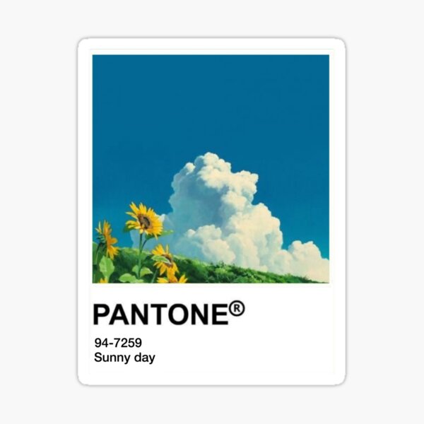 Pantone kawaii anime Pegatina