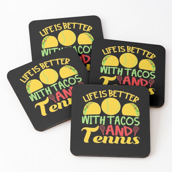 Item preview, Life Is Better With Tacos and Tennis designed and sold by dotzi.