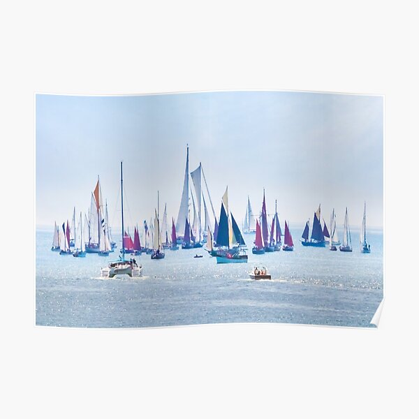 "Falmouth Parade of Sail and Power" Poster by TerriWaters Redbubble