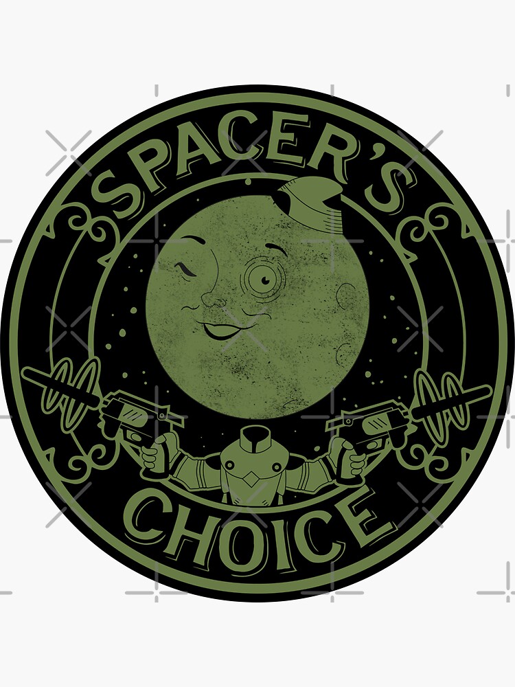 "Spacer's Choice Moon Man" Sticker for Sale by NoAvgPxlPusher Redbubble