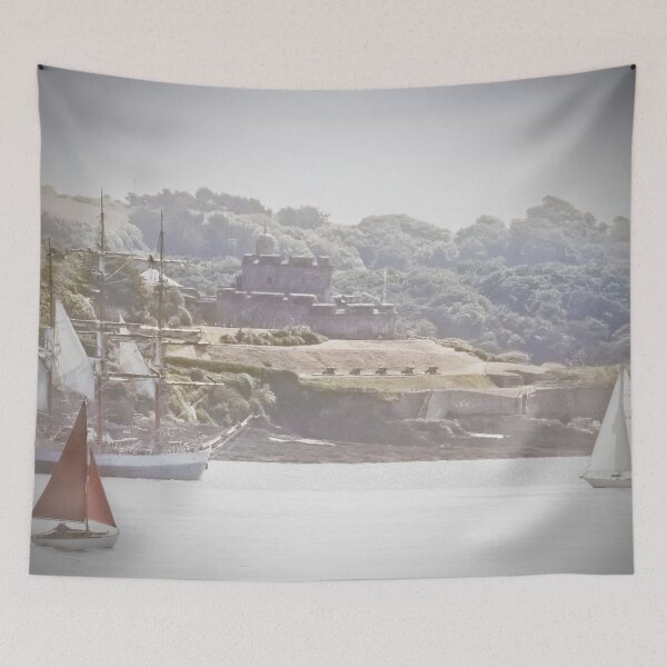 Item preview, Yachts Passing St Mawes Castle Cornwall designed and sold by Terri Waters Photography & Design.
